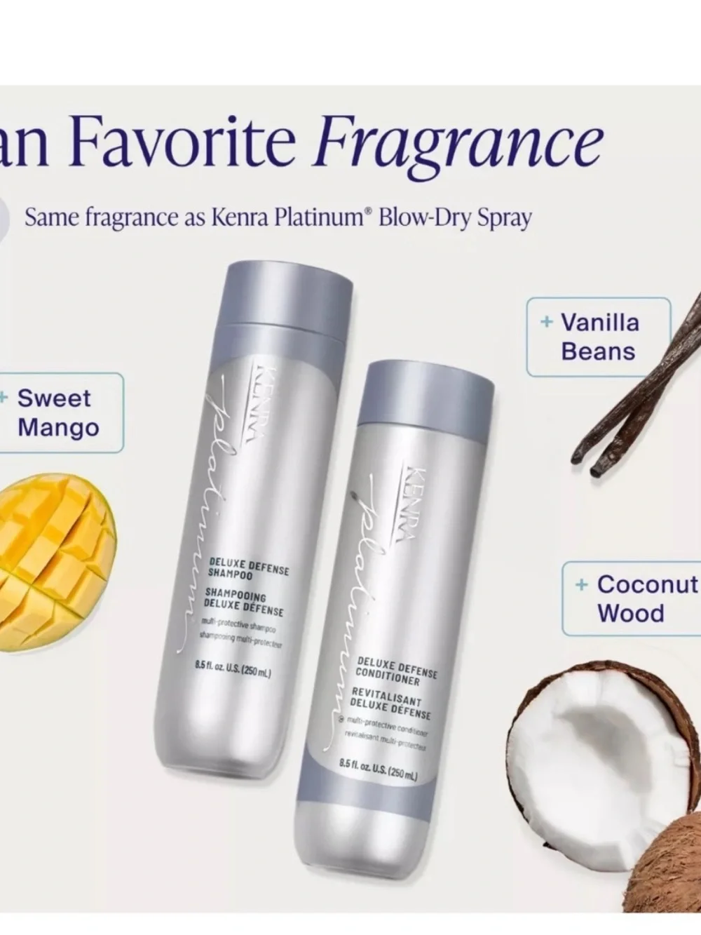Kenra Platinum Travel Size Hair Care Set|Shampoo Conditioner Blow-Dry Spray NEW